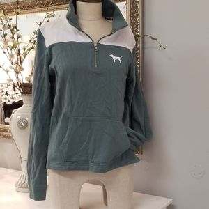 PInk Victoria's secret zipper pullover Size Small